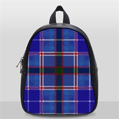 Blue Heather Plaid School Bag (small) by allthingseveryone