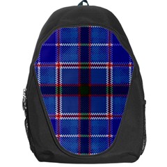 Blue Heather Plaid Backpack Bag by allthingseveryone