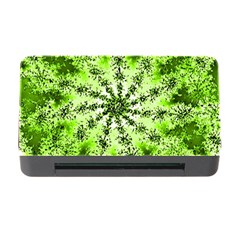 Lime Green Starburst Fractal Memory Card Reader With Cf by allthingseveryone