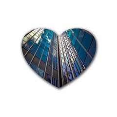 Architecture Skyscraper Heart Coaster (4 Pack)  by Celenk