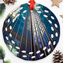 Architecture Skyscraper Round Filigree Ornament (two Sides) by Celenk