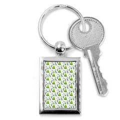 Watercolor Christmas Tree Key Chains (rectangle)  by patternstudio