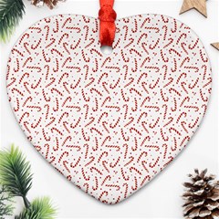 Candy Cane Ornament (heart) by patternstudio