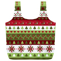 Christmas Spirit Pattern Full Print Recycle Bags (l)  by patternstudio