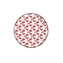 Ho Ho Ho Santaclaus Christmas Cheer Hat Clip Ball Marker (10 Pack) by patternstudio