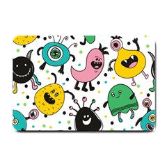 Cute And Fun Monsters Pattern Small Doormat  by Bigfootshirtshop