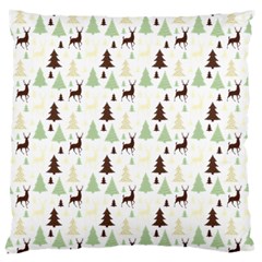 Reindeer Tree Forest Large Cushion Case (two Sides) by patternstudio