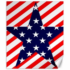 Patriotic Usa Stars Stripes Red Canvas 20  X 24   by Celenk