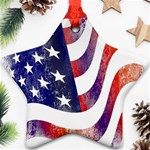 Usa Flag America American Ornament (Star) Front