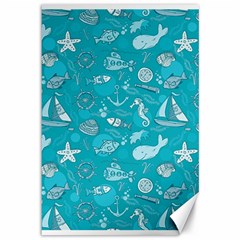 Fun Everyday Sea Life Canvas 12  X 18   by Bigfootshirtshop