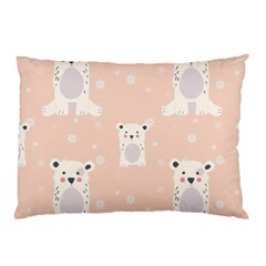 Cute Polar Bear Pattern Pillow Case by Bigfootshirtshop