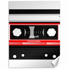 Compact Cassette Musicassette Mc Canvas 12  X 16   by Celenk