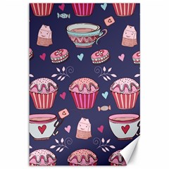 Afternoon Tea And Sweets Canvas 12  X 18   by Bigfootshirtshop