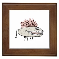 Monster Rat Hand Draw Illustration Framed Tiles by dflcprints