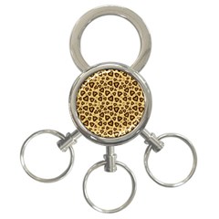 Leopard Heart 01 3-ring Key Chains by jumpercat