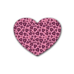 Leopard Heart 03 Heart Coaster (4 Pack)  by jumpercat