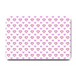 Pixel Hearts Small Doormat  24 x16  Door Mat