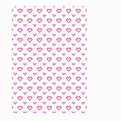 Pixel Hearts Large Garden Flag (two Sides) by jumpercat