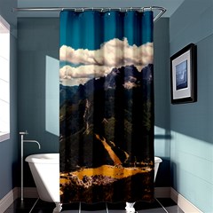 Italy Valley Canyon Mountains Sky Shower Curtain 36  X 72  (stall)  by BangZart