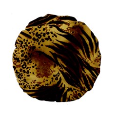 Pattern Tiger Stripes Print Animal Standard 15  Premium Flano Round Cushions by BangZart