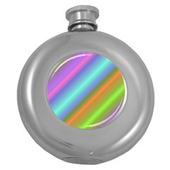 Background Course Abstract Pattern Round Hip Flask (5 Oz) by BangZart