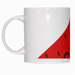 Watermelon Red Network Fruit Juicy White Mugs by BangZart