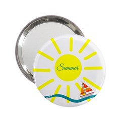 Summer Beach Holiday Holidays Sun 2 25  Handbag Mirrors by BangZart