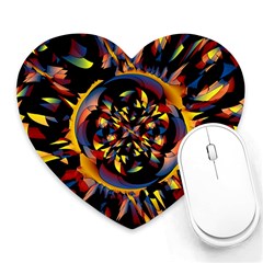 Spiky Abstract Heart Mousepads by linceazul