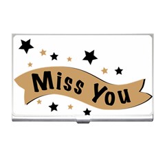 Lettering Miss You Banner Business Card Holders by BangZart