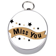 Lettering Miss You Banner Silver Compasses by BangZart