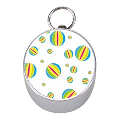 Balloon Ball District Colorful Mini Silver Compasses by BangZart