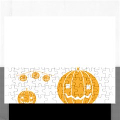 Pumpkin Halloween Deco Garland Rectangular Jigsaw Puzzl by BangZart