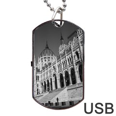 Architecture Parliament Landmark Dog Tag Usb Flash (one Side) by BangZart