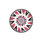 High Contrast Twirl Hat Clip Ball Marker Front