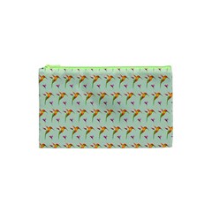 Birds Hummingbirds Wings Cosmetic Bag (xs) by Celenk