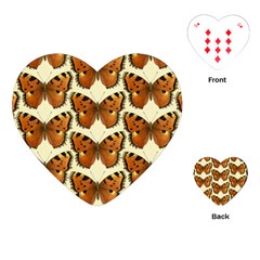 Butterfly Butterflies Insects Playing Cards (heart)  by Celenk