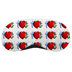 Cross Heart Anchor Love Hope Sleeping Masks by Celenk