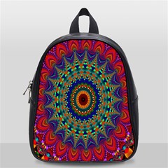 Kaleidoscope Mandala Pattern School Bag (small) by Celenk