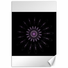 Fractal Mandala Delicate Pattern Canvas 12  X 18   by Celenk