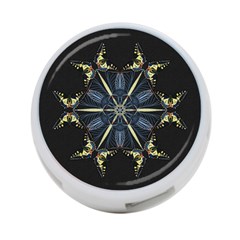 Mandala Butterfly Concentration 4-port Usb Hub (two Sides)  by Celenk