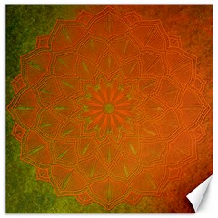 Background Paper Vintage Orange Canvas 20  X 20   by Celenk