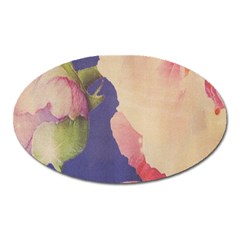 Fabric Textile Abstract Pattern Oval Magnet by Celenk