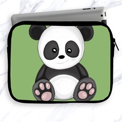 Cute Panda Apple Ipad 2/3/4 Zipper Cases by Valentinaart