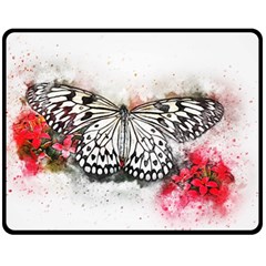 Butterfly Animal Insect Art Double Sided Fleece Blanket (medium)  by Celenk