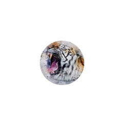 Tiger Roar Animal Art Abstract 1  Mini Buttons by Celenk