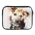 Dog Animal Pet Art Abstract Apple iPad 2/3/4 Zipper Cases Front