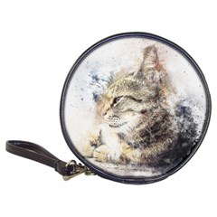 Cat Animal Art Abstract Watercolor Classic 20-cd Wallets by Celenk