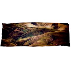 Iceland Mountains Sky Clouds Body Pillow Case Dakimakura (two Sides) by Celenk