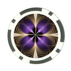 Fractal Glow Flowing Fantasy Poker Chip Card Guard (10 Pack) by Celenk