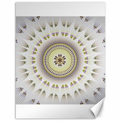 Mandala Fractal Decorative Canvas 12  X 16   by Celenk